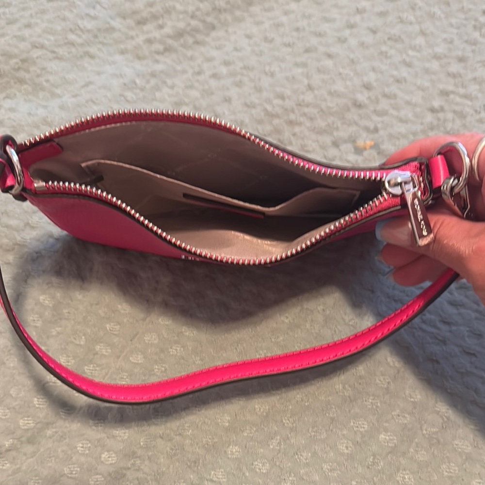 Michael Kors Pink Pebbled Leather Wristlet - Picture 4 of 4